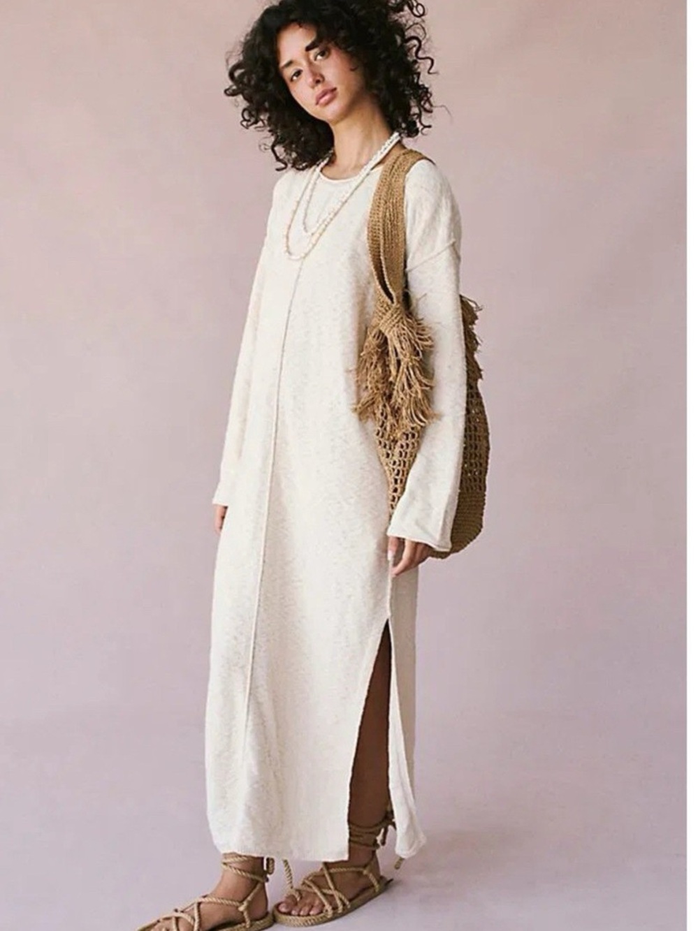 Free People FB Beach Bri Maxi Knit Sweater Dress - Picture 2 of 9